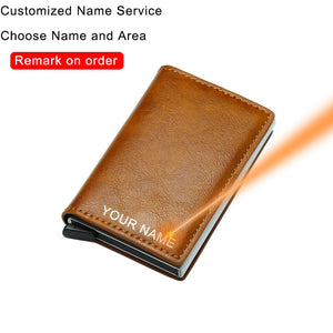DIENQI Carbon Fiber Card Holder Wallets Men Brand Rfid Black Magic Trifold Leather Slim Mini Wallet Small Money Bag Male Purses