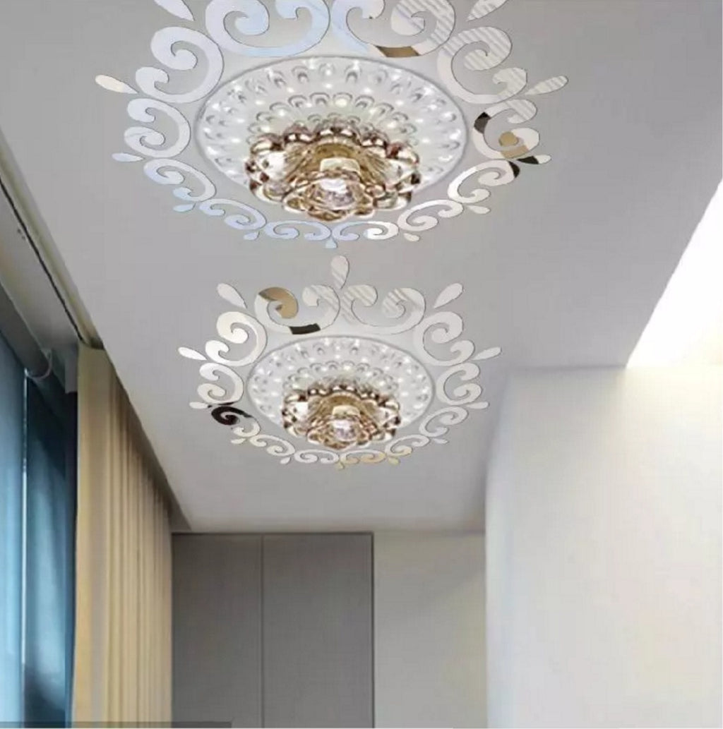 Dropshipping 3D Wall Mirrors Sticker Home Decor Bathroom Decor DIY Removable Home Living Room Ceiling Wall Decals Art Ornaments