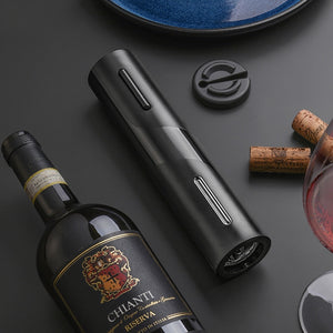 Electric Wine Bottle Opener, Rechargeable Automatic Corkscrew Gift Set, Powered Cork Remover Kit,Kitchen Tool Can Opener