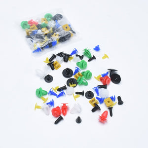 100Pcs Clips for car Fastener Screws Bumper Interior Decoration Auto Plastic Random Mixing Universal Plastic