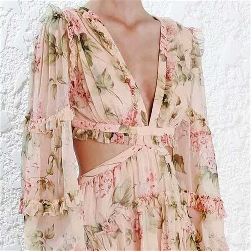 Paris Girl Summer Beach Mini Dress Woman Spaghetti Strap Cross Backless Sexy Deep V Print Bodycon Vestidos Fashion Short Dress