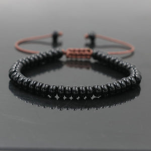 Trendy Abacus Beads Bracelet Men Indian Onyx Stone Women Bracelet Lucky Chakra Friendship Couples Bracelet Female Jewelry Gift