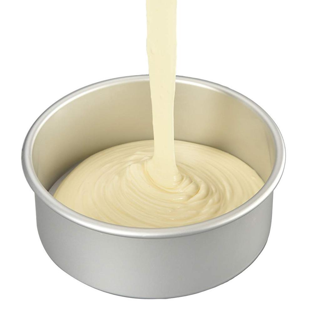 4/6/8 Inch Round Cake Pan Set With Removable Bottom Aluminum Alloy Chiffon Cake Mold/Mould Set 3 Tier Round Cakes Tins C019