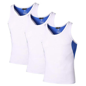 Jeansian 3 Pack Sport débardeur hauts hauts chemises sans manches en cours d'exécution Grym entraînement Fitness Compression mince LSL3306
