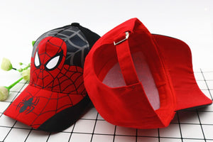 Anime Disney Marvel Frozen Mickey Mouse Kids Hat Boy Girl Travel Caps Spiderman Mickey Minnie Baby Caps Figure Gift Toys 2-8Y