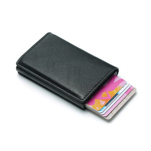 Aluminum Metal Credit Business Mini Card Wallet 2020 Dropshipping Man Women Smart Wallet Business Card Holder Hasp Rfid Wallet