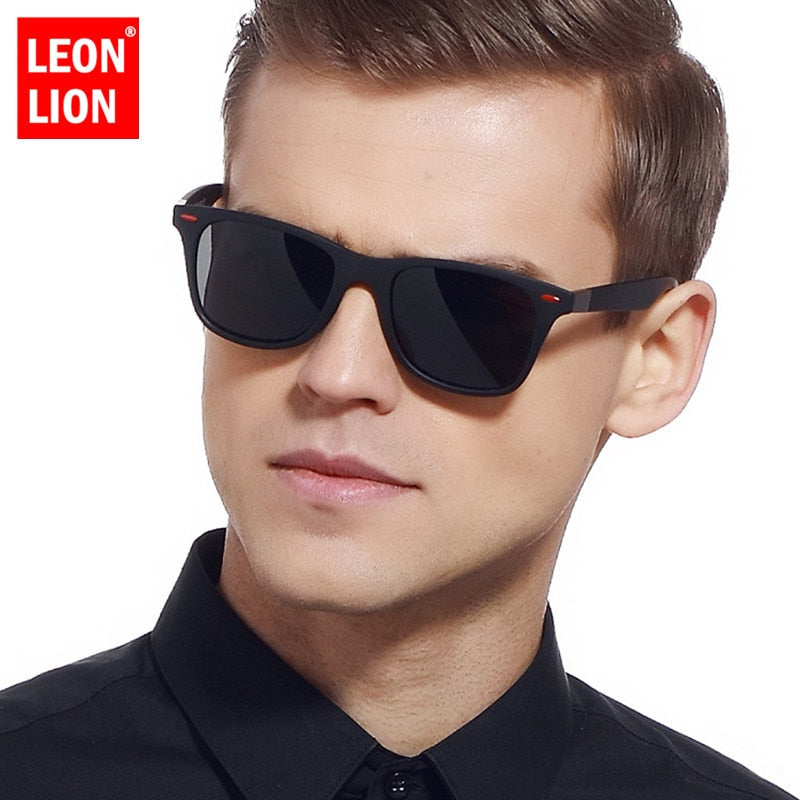 LeonLion 2019 lunettes De soleil polarisées hommes carré lunettes De soleil pour hommes rétro lunettes De soleil hommes/femmes marque concepteur Gafas De Sol Hombre