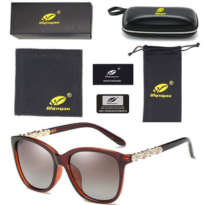 Female sunglasses luxury 2020 polarized UV400 high quality Diamond Pearl decoration retro sun glasses women shades Gafas De Sol