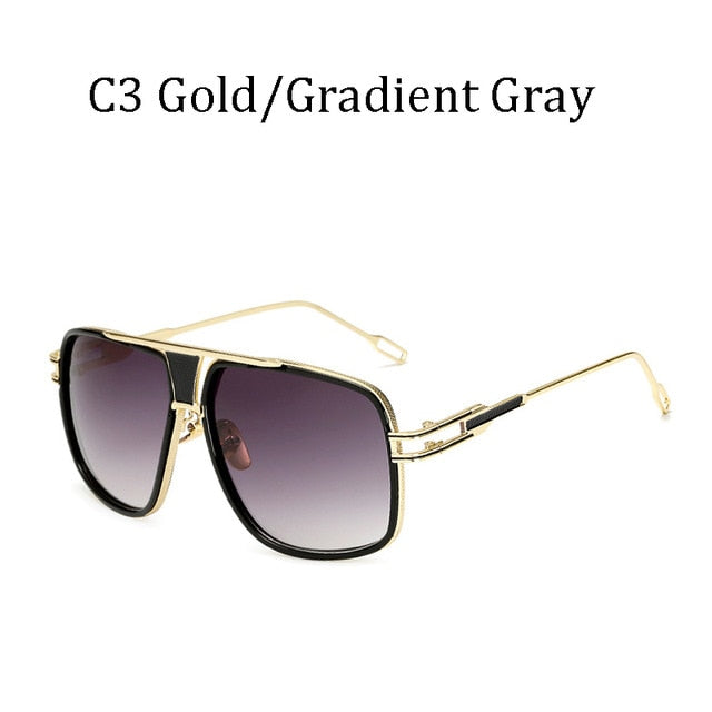 Lunettes de soleil rétro de haute qualité | Grand cadre pour hommes, lunettes de conduite carrées pour femmes, lunettes de soleil 12 couleurs Gafas, nouvelle mode 2019