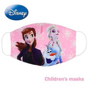 Disney congelé dessin animé bouche masque Anti poussière masque visage princesse Anna Elsa cotons masques pour enfants enfants réutilisables