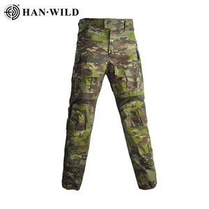 Pantalon de chasse G3 costume tactique Militaire uniforme Multicam Forces costume chemise de Combat pantalon tactique Airsoft Militaire avec tampons