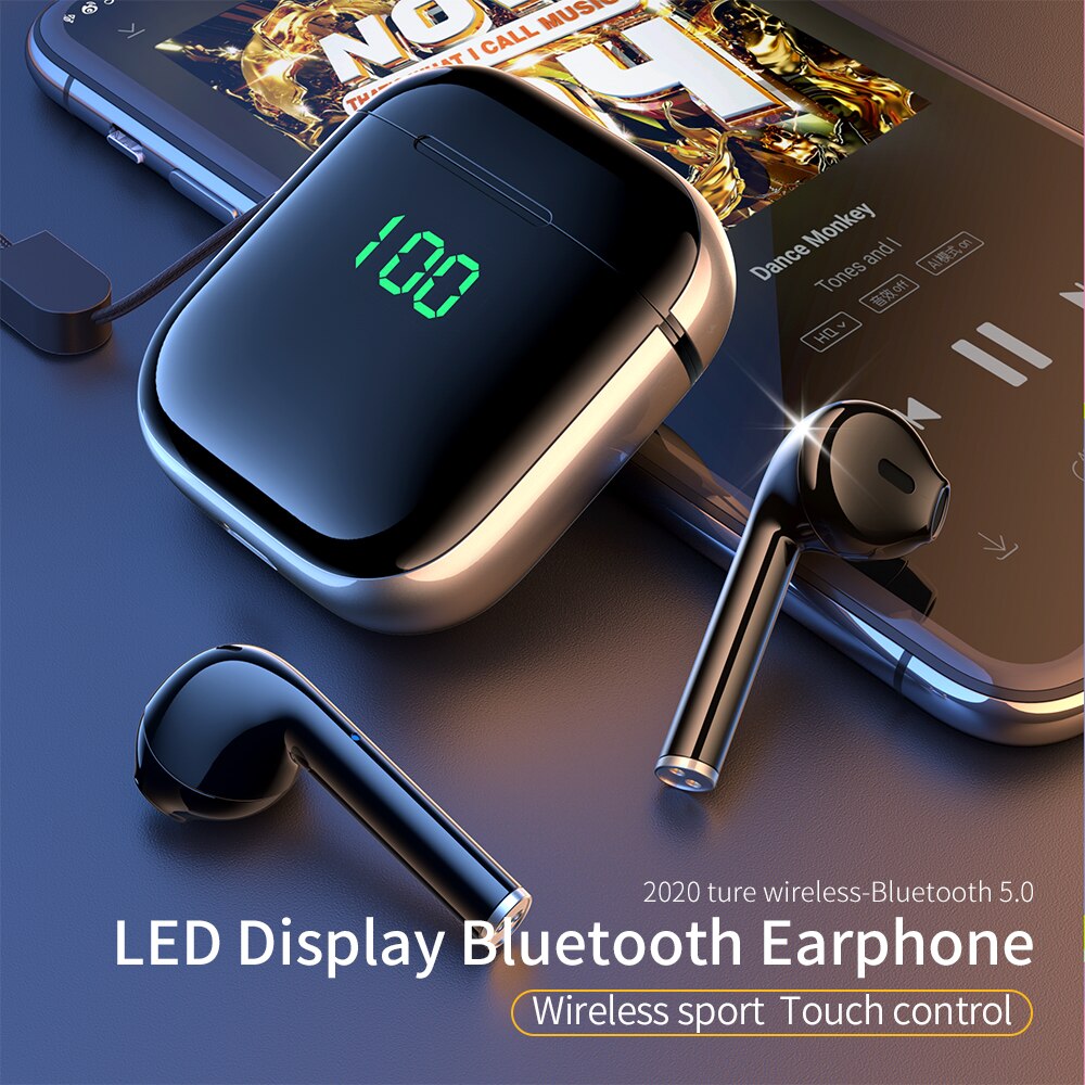Essager K60 TWS Wireless Bluetooth 5.0 Earphone Headphones True Wireless Stereo Earbuds In Ear Mini Headset Ear Buds For Phone