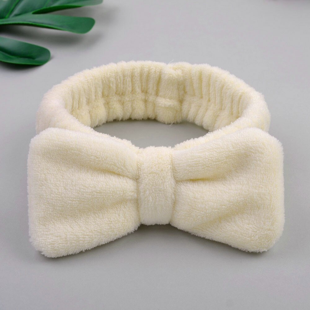 Wash Face Bow Hairbands For Women Girls