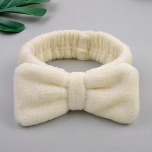 Wash Face Bow Hairbands For Women Girls