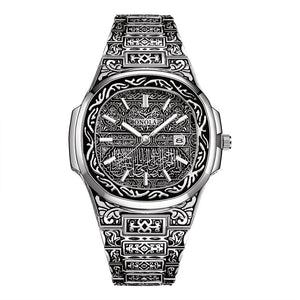 Mode montre à quartz hommes marque ONOLA luxe rétro or acier inoxydable montre hommes or hommes montre reloj hombre