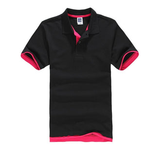 Summer Classic Polo Shirt Men Cotton Solid Short Sleeve Tee Shirt Breathable Camisa Masculina Polo Hombre Jerseys Golftennis 3XL