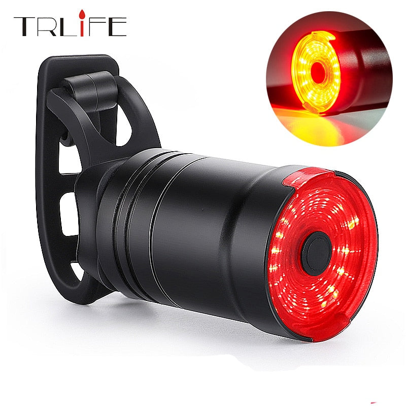 TRLIFE 1200mAh Bicycle Smart Taillight Auto Brake Sensing IPx6 Waterproof USB Charge cycling Rear light LED Bike Accessories