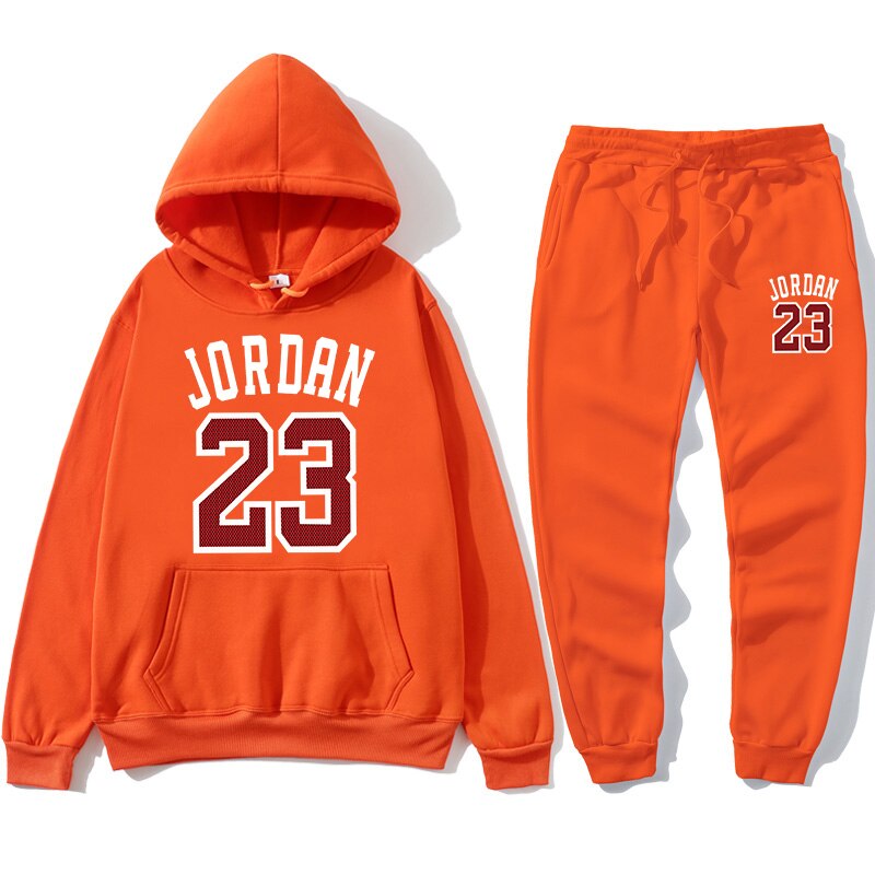 New 2020 hoodie suit basketball 23 track suit sweatshirt wool hooded suit + sweat pants jogging SUPZXU pullover 3XL