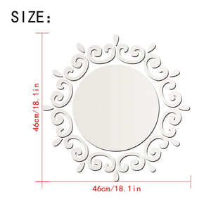Dropshipping 3D Wall Mirrors Sticker Home Decor Bathroom Decor DIY Removable Home Living Room Ceiling Wall Decals Art Ornaments
