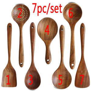Wooden kitchen tool kit