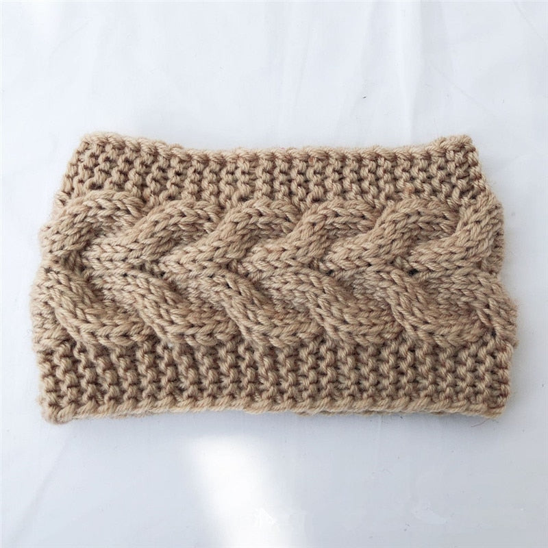 New Knitted Knot Cross Headband for Women Autumn Winter Girls Hair Accessories Headwear Elastic Hair Band Hair Accessories