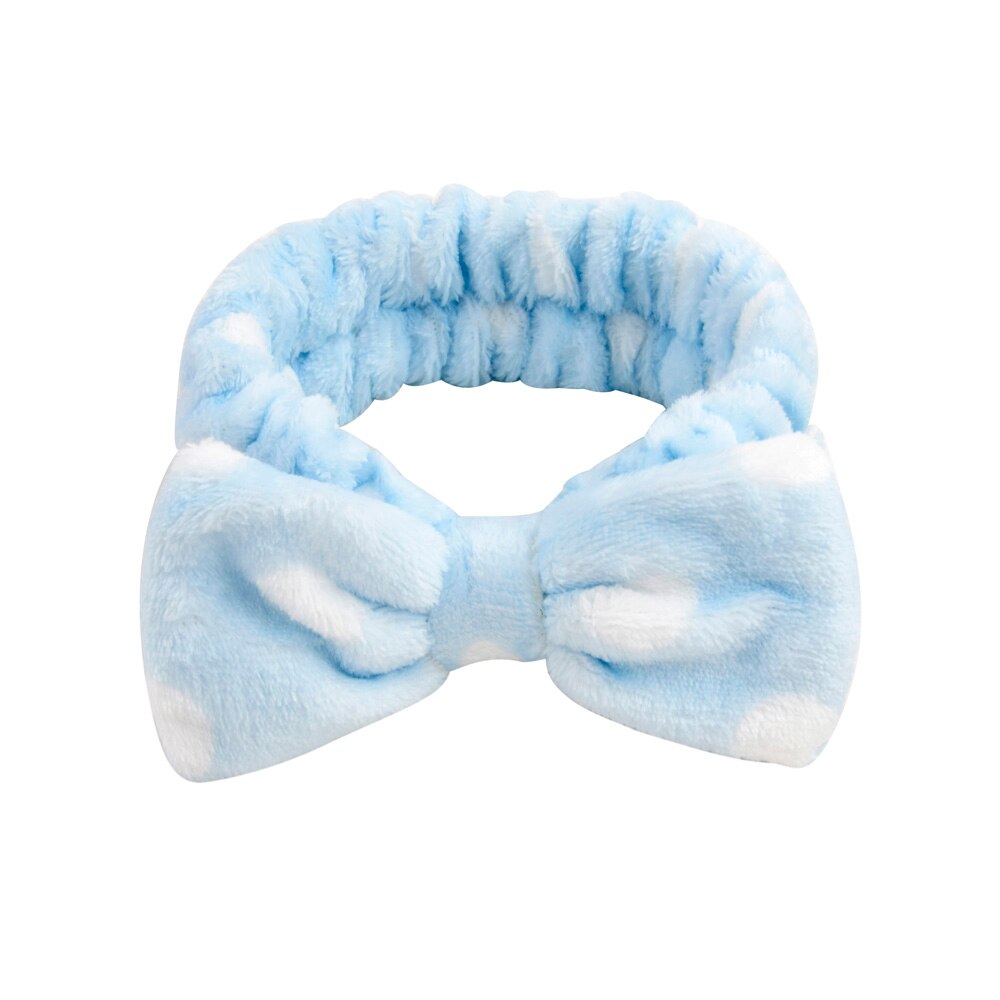 Wash Face Bow Hairbands For Women Girls