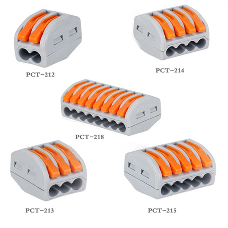 Connecteurs de fils de câbles universels | TYPE 100, connexion de fil Compact, maison rapide, câblage push in, bornier 222,
