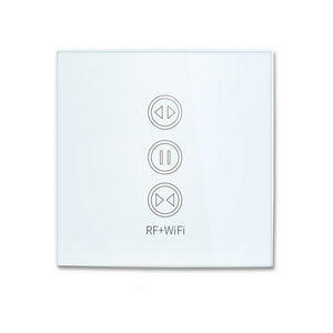 LoraTap - Interrupteur tactile rideaux et volet roulant électrique avec télécommande - Alexa et Google Home