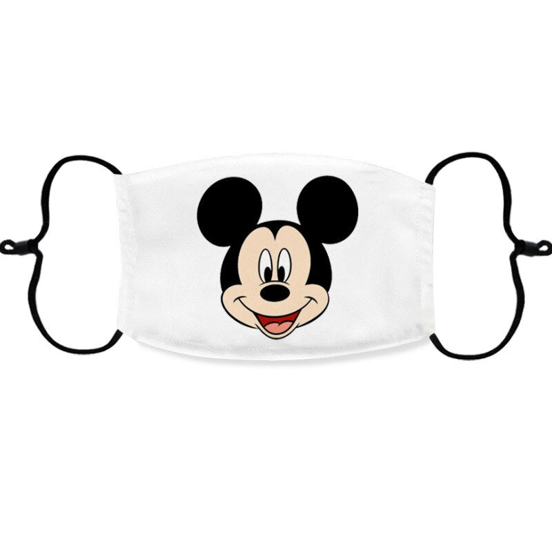 Disney Mickey Mouse Mask Children Adult Face Mouth Mask Washable Dust Mask Pm 2.5 Filter Mask Cartoon Cotton Mask