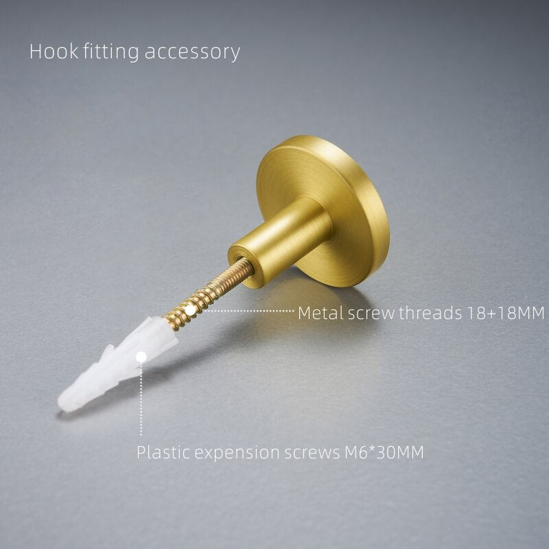 Dooroom Brass Hooks Shell Nordic Pastoral White Gold Bathroom Indoor Kitchen Hallway Wall Clothes Hooks Wall Hangings Row Hooks