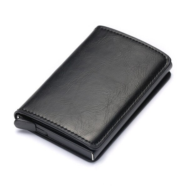 Aluminum Metal Credit Business Mini Card Wallet 2020 Dropshipping Man Women Smart Wallet Business Card Holder Hasp Rfid Wallet