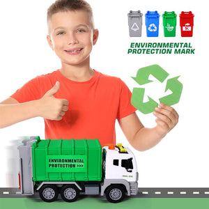 Garbage Truck Toys Rubbish Collector Car Model Kids Toddlers Trash Classification Learning Game Vehicle Toy Set