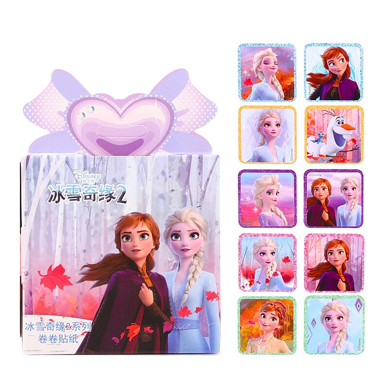 Disney Frozen 2 Elsa Anna Removable Stickers Princess Scrapbooking For Kids Decor Diary Notebook Decoration Toy Stickers