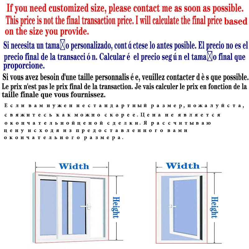 Inset Window Screen Mesh, Air Tulle Adjustable Summer Invisible Anti-Mosquito net Fiberglass Removable Washable Customize Screen