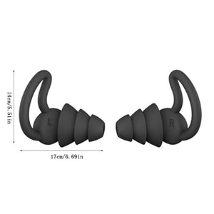 1Pair 2/3 Layer Soft Silicone Ear Plugs Tapered Sleep Noise Reduction Earplugs Sound Insulation Ear Protector