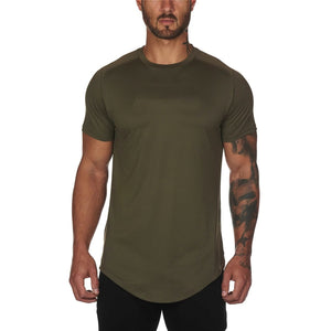 2020 camouflage Sport chemise hommes à manches courtes entraînement gymnase t-shirt hommes Compression coupe mince course t-shirt hommes Fitness hauts Sport t-shirt