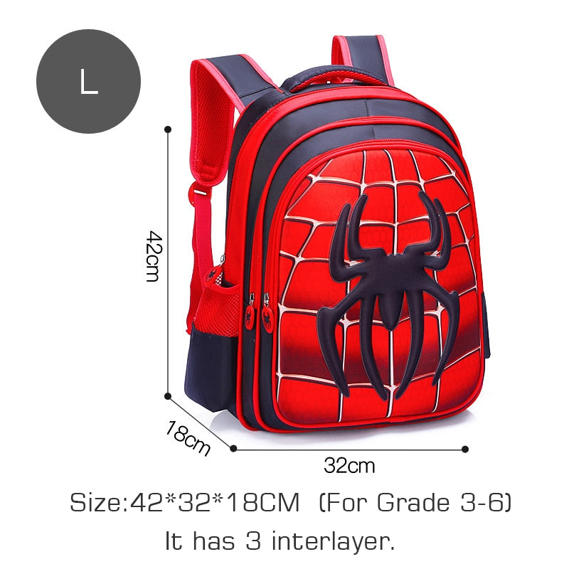 Crossten 3D spider design Waterproof Children's backpack boys girls Primary school Kindergarten Infantil Kids backpack Mochila