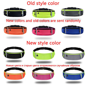 Reflective Unisex Running Belt Bag Sport Waist Band Bag Pack Travel Jogging Waist Pack Gym Fitness Bag for 6.5 Inch Phone Holder
