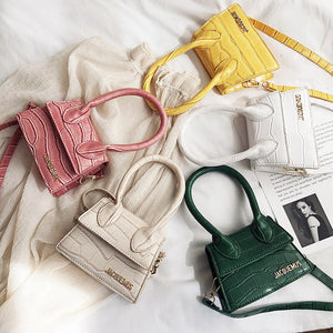 Jacquemus Mini Purses and Handbags for Women 2020 Crossbody Bag Famous Brand Totes Luxury Designer Hand Bags crocodile pattern