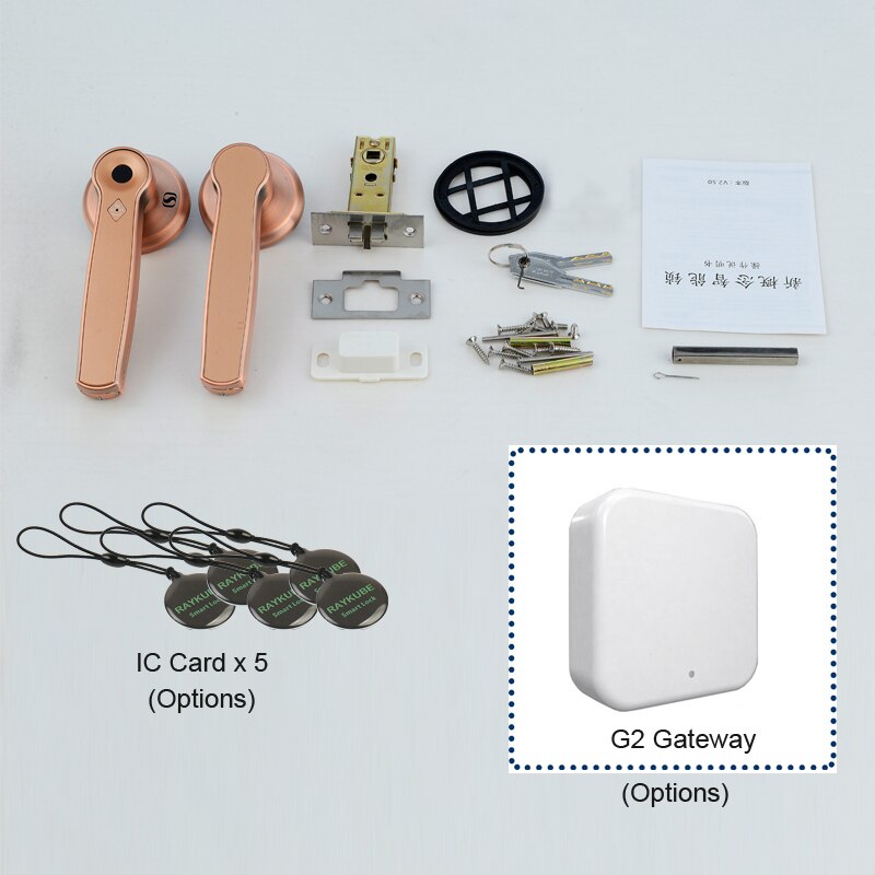 TTLOCK Wifi AI Voice Command Smart Door Lock Bluetooth Fingerprint Support Alexa Google Assistant Easy Replacement 158B