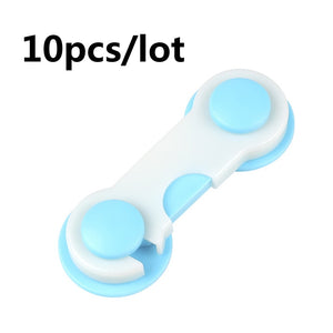 QWZ Child Safety Cabinet Lock Baby Proof Security Protector Drawer Door Cabinet Lock Plastic Protection Kids Safety Door Lock