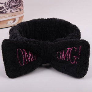 Wash Face Bow Hairbands For Women Girls