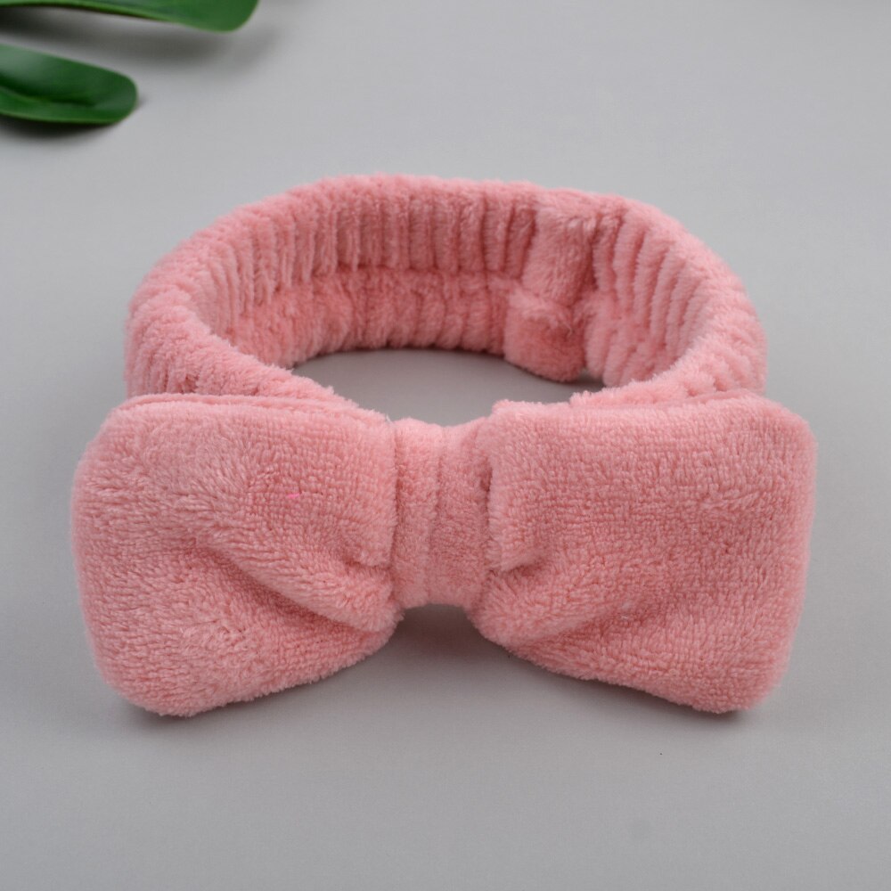 Wash Face Bow Hairbands For Women Girls
