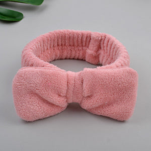 Wash Face Bow Hairbands For Women Girls