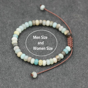 Trendy Abacus Beads Bracelet Men Indian Onyx Stone Women Bracelet Lucky Chakra Friendship Couples Bracelet Female Jewelry Gift