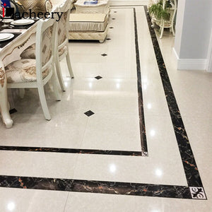 Marble Style Self-Adhesive Floor Stickers for Bathroom Skirting Corner Decals Waterproof Tiles Waistline Wallpaper Home Decor