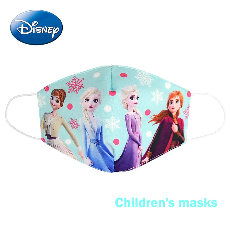 Disney congelé dessin animé bouche masque Anti poussière masque visage princesse Anna Elsa cotons masques pour enfants enfants réutilisables