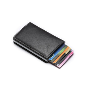 Aluminum Metal Credit Business Mini Card Wallet 2020 Dropshipping Man Women Smart Wallet Business Card Holder Hasp Rfid Wallet