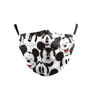 Disney Mickey Mouse Mask Children Adult Face Mouth Mask Washable Dust Mask Pm 2.5 Filter Mask Cartoon Cotton Mask