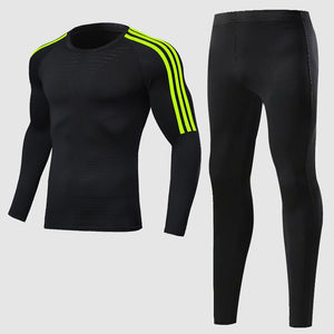 Men Quick-drying Compression Training Tracksuit Warm Gym Sport Suit Jogging For Homme Man Running Tight Fitness Workout Clothes